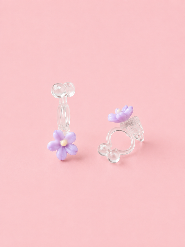 Kinderoorbel bloem – clip-on (zonder gaatjes)
