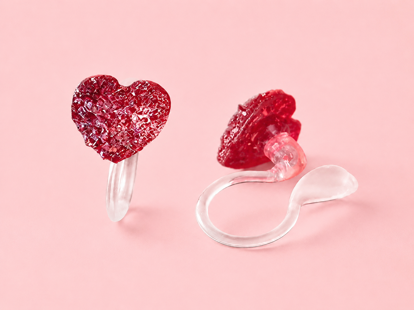 Kinderoorbel hart – clip-on (zonder gaatjes)