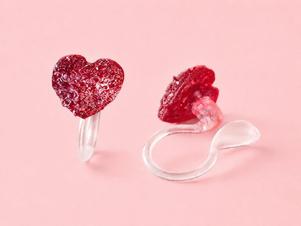 Kinderoorbel hart – clip-on (zonder gaatjes)