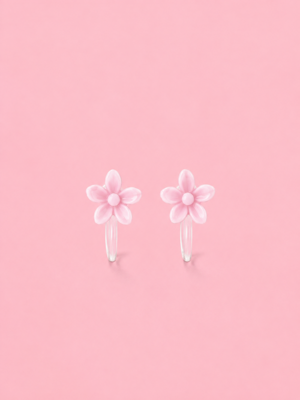 Kinderoorbel bloem – clip-on (zonder gaatjes)