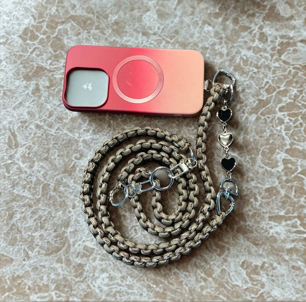 Paracord telefoonkoord crossbody – Luxe & Stijlvol