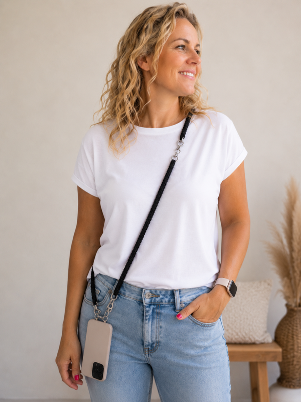 Paracord telefoonkoord crossbody – Luxe & Stijlvol