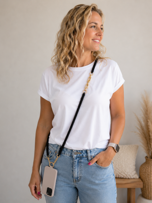 Paracord telefoonkoord crossbody – Luxe & Stijlvol