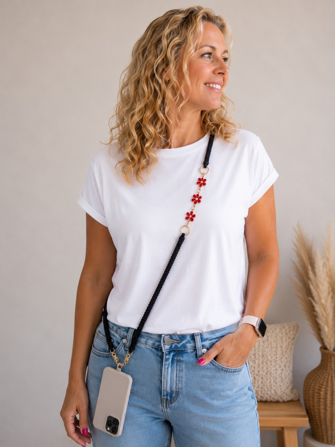 Paracord telefoonkoord crossbody – Luxe & Stijlvol