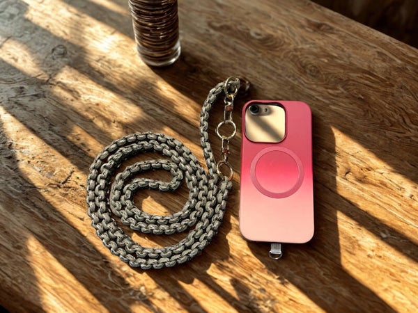 Paracord telefoonkoord crossbody - Sterk & Stijfvol