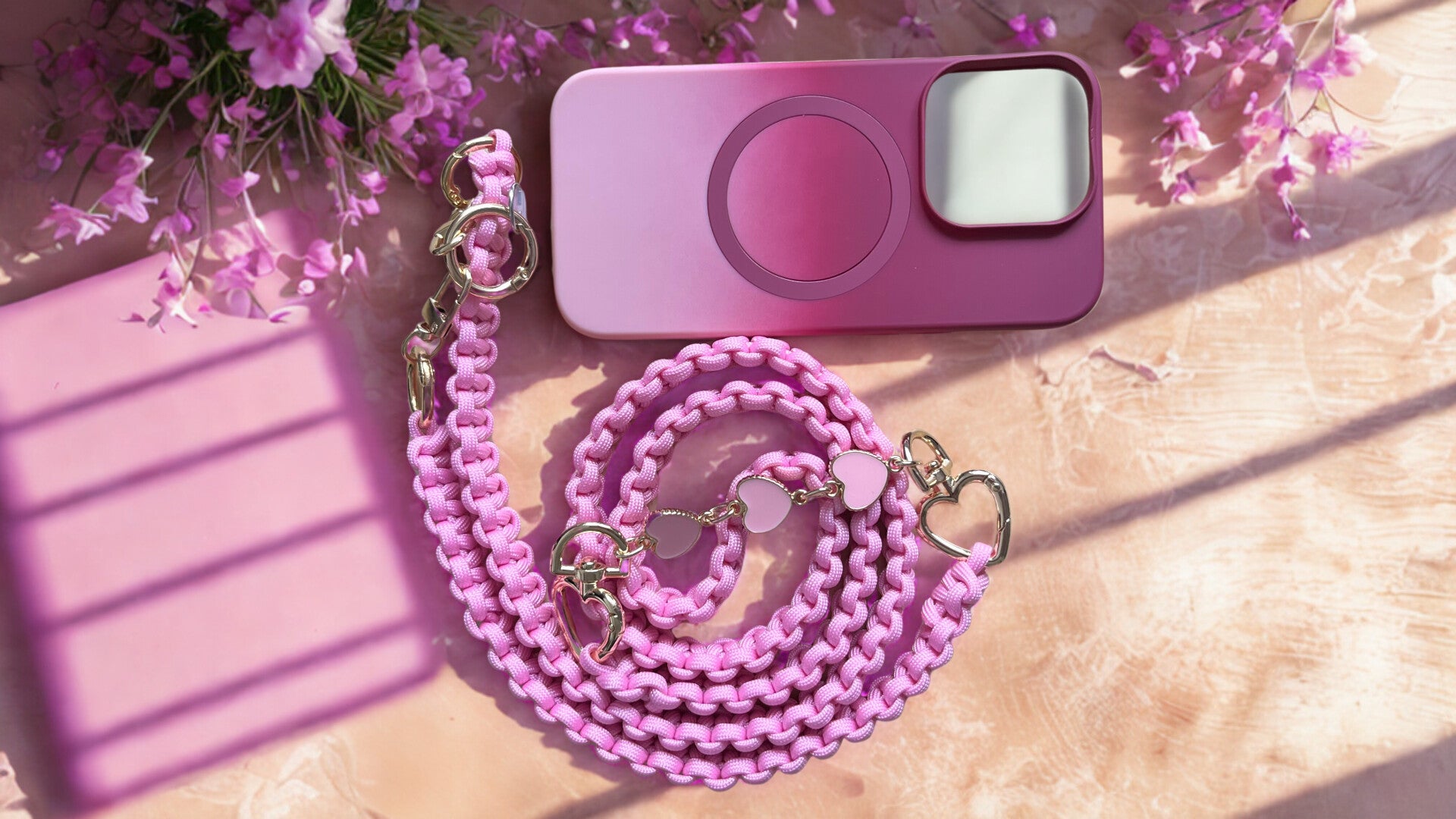 Paracord telefoonkoord crossbody – Luxe & Stijlvol