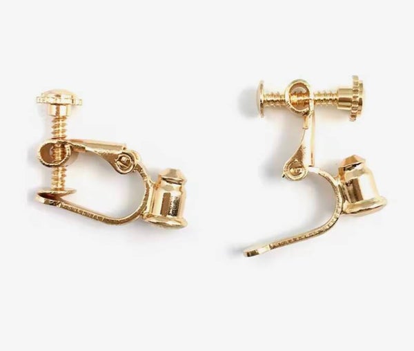 Schroef Oor Clip Converter;Goud (zonder gaatjes)