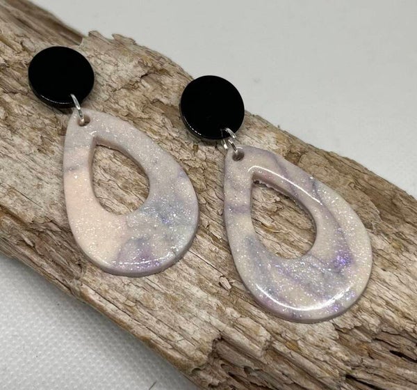 Oorbel Marmer; Druppel