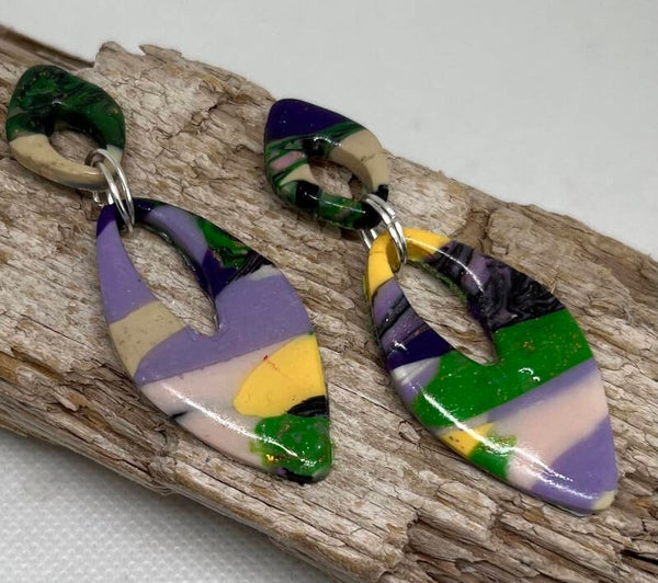 Oorbel Lelie; dubbel druppel