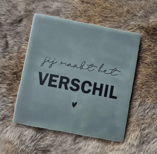 Jij maakt verschil wand tegel