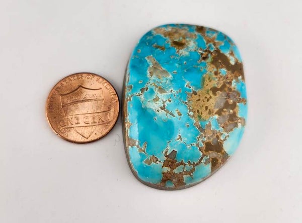 Vintage Blue Pilot Mountain Turquoise Rare 120 Carat