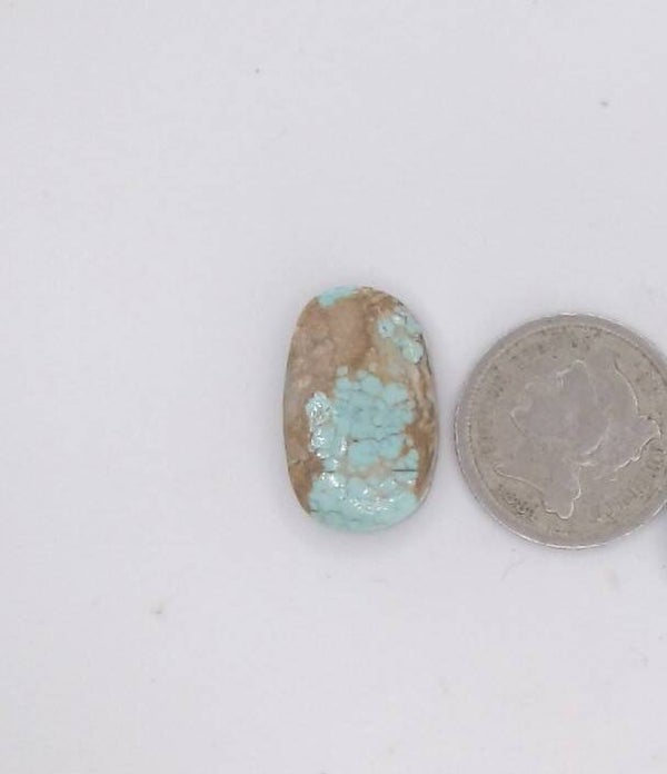 NEVADA NUMBER 8 TURQUOISE CABOCHON  10 CARATS