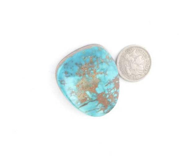 Pilot Mountain Turquoise Freeform Cabochon  60 Carats