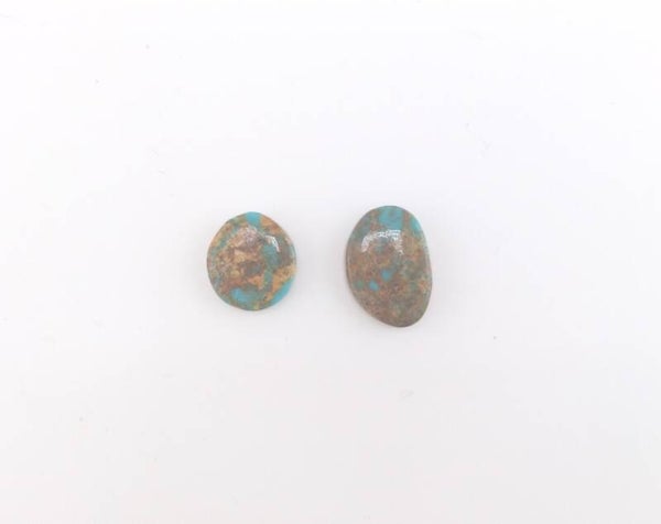 Evans Turquoise Gemstone (2) Natural Cabochon Lot 24