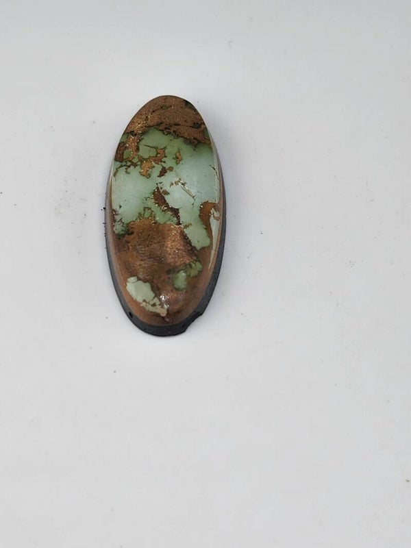 Vintage Green Royston Turquoise Cabochon 40 Carat Gemstone