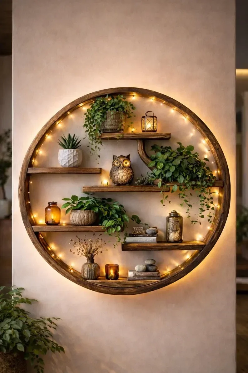 Floating Halo Display Shelf