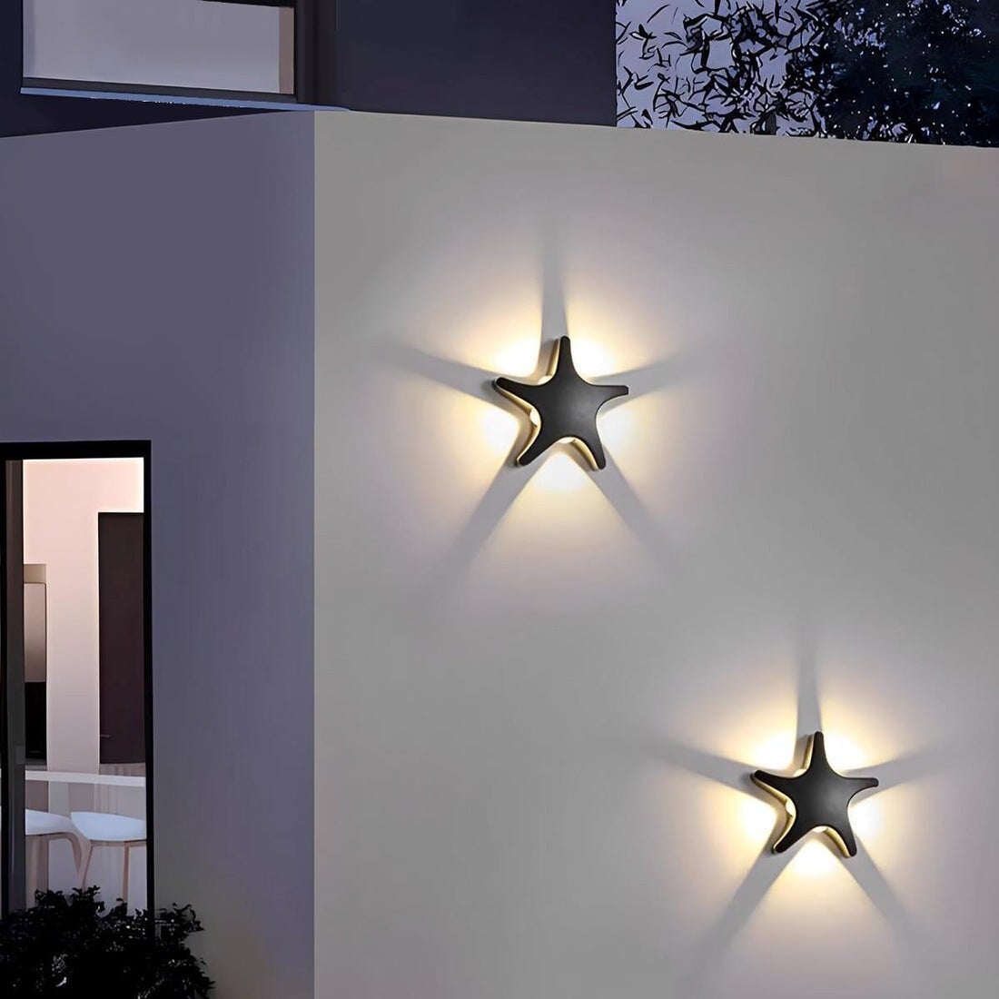 Backlit Starfish Wall Sculpture
