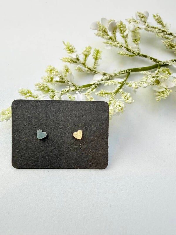 Mini Heart Stud Earrings