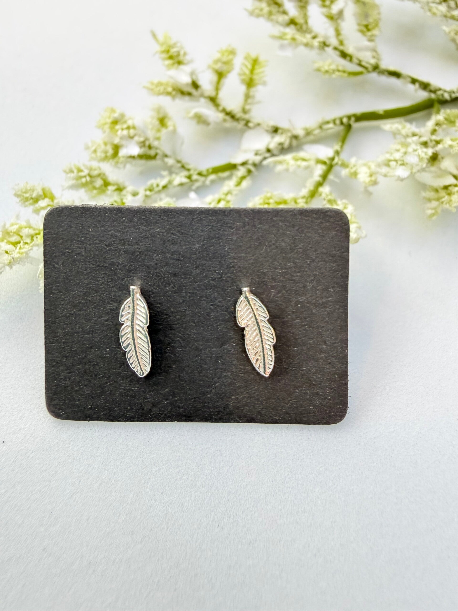 Feather Stud Earrings