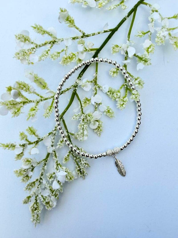 Feather Charm Bracelet