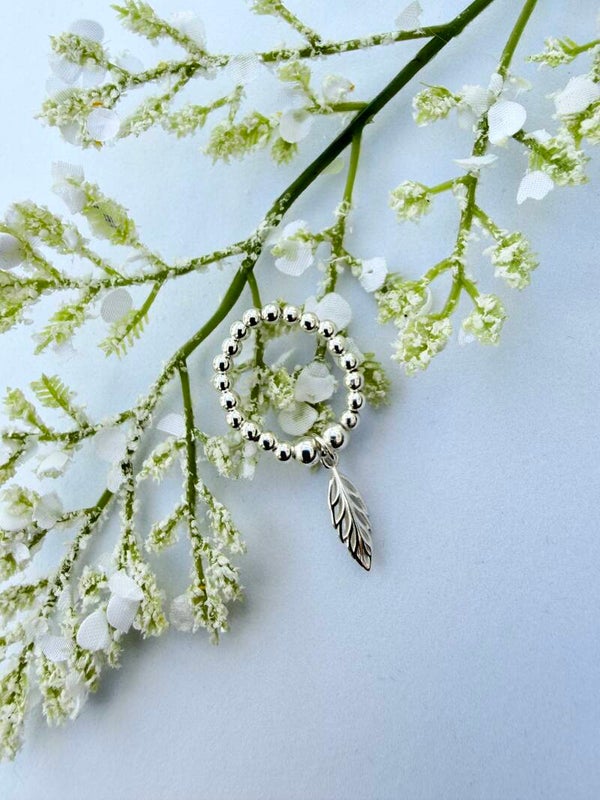 Leaf Charm Ring
