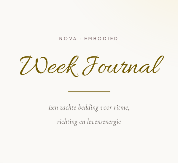 Embodied Week Journal: een zachte bedding voor je week.