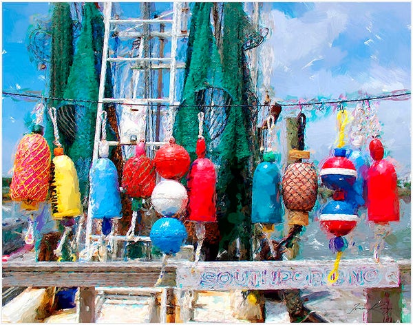 Southport Fishing Floats Digital Download