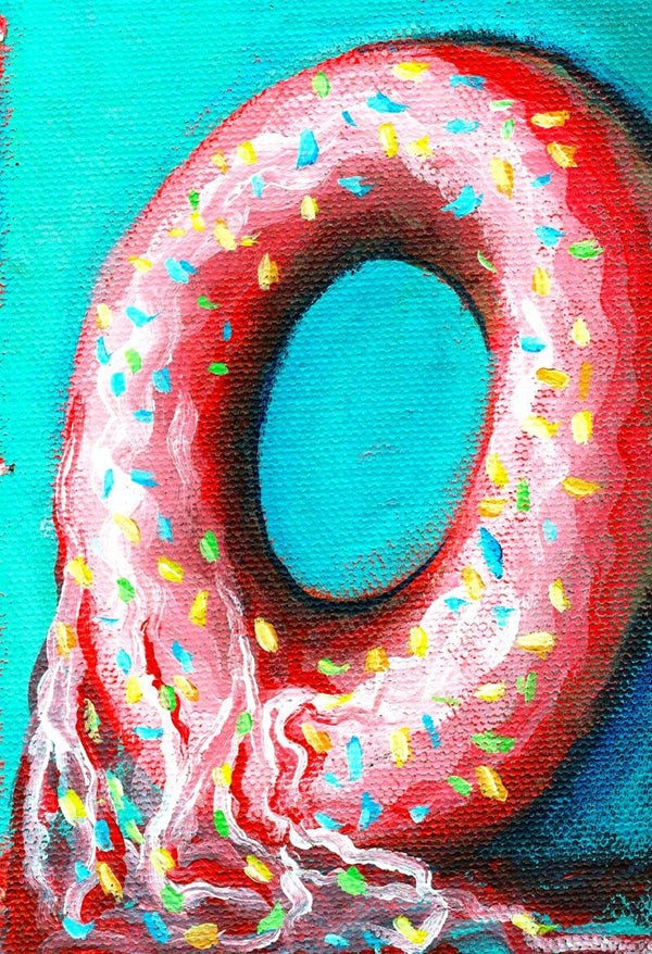 Pink Doughnut,Original Painting