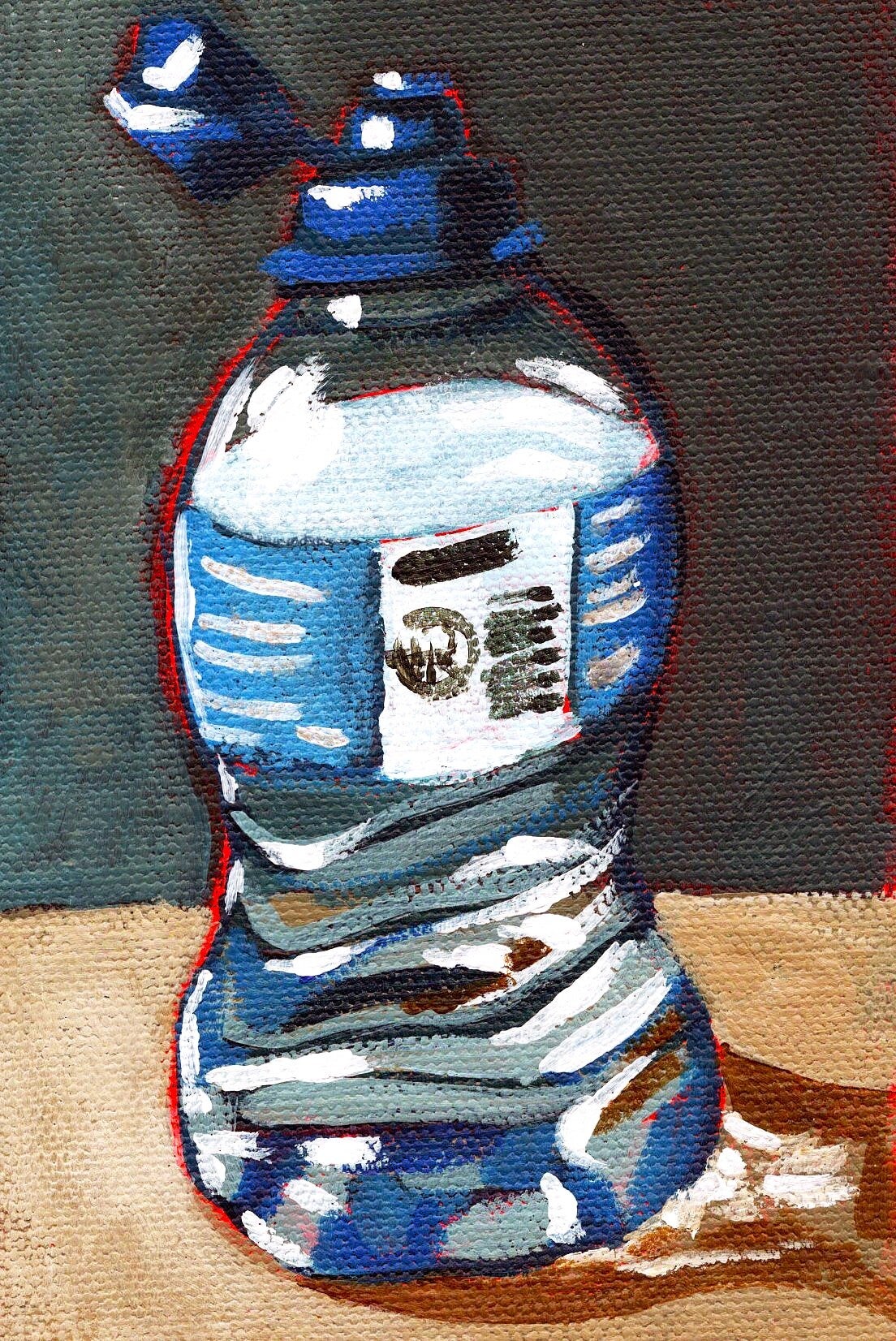 Bottle Of Water, Original Painting