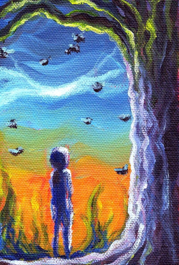 Contemplating, Original Painting