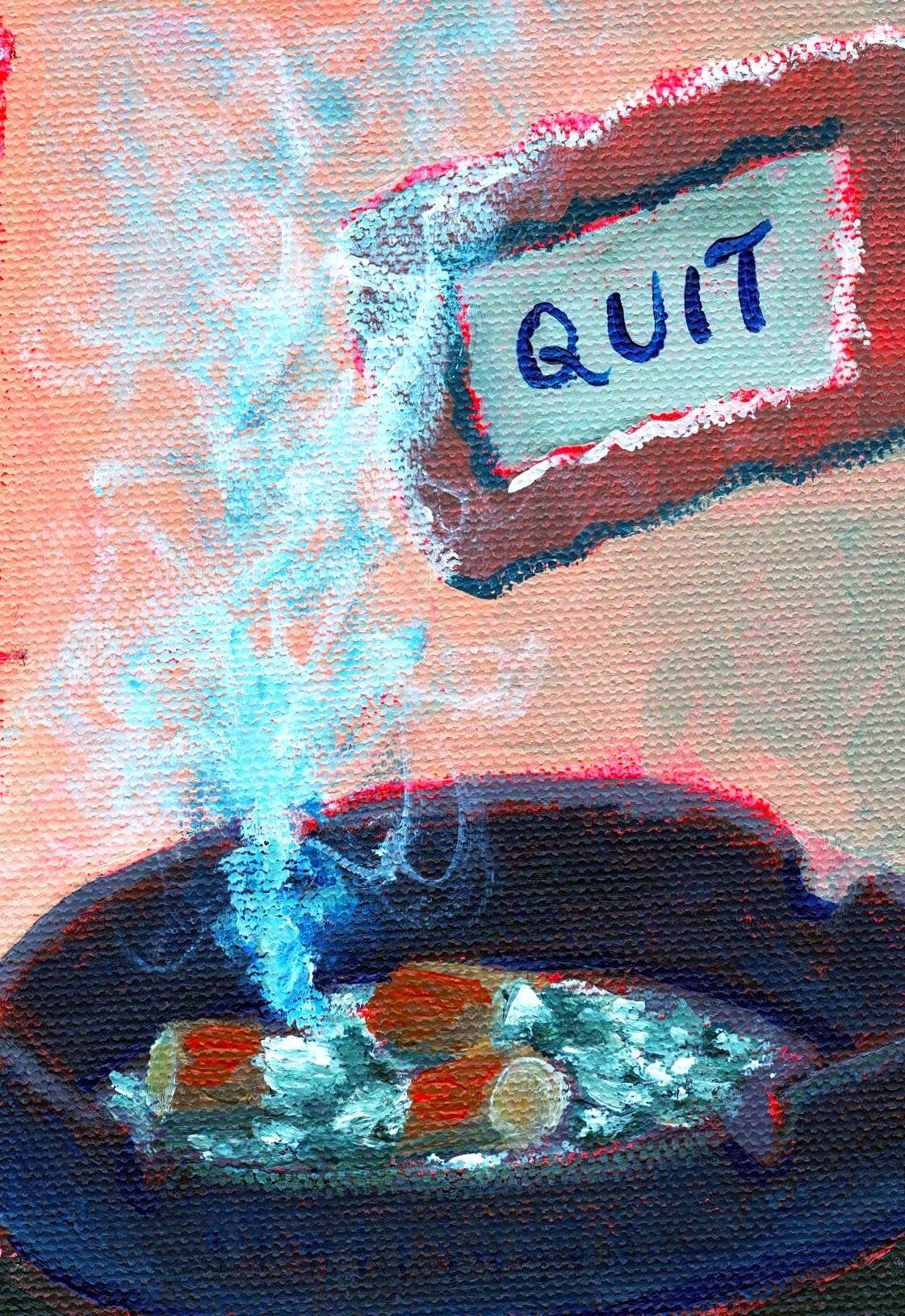 Quit, Original Painting
