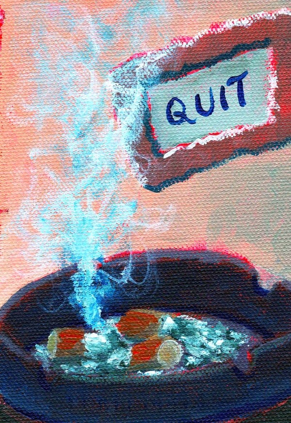 Quit, Original Painting