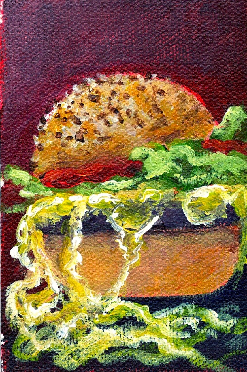 Cheezy Treat, Original Painting