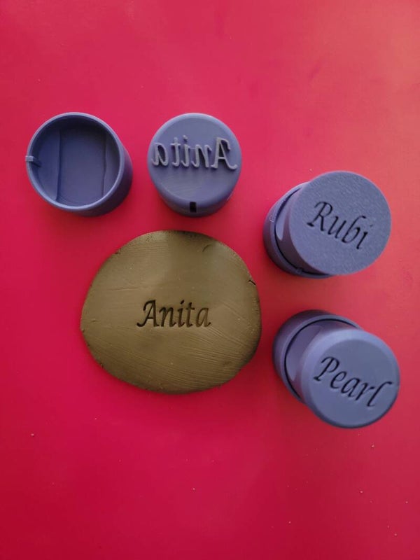 Custom Name Stamp w/ Protective Cap