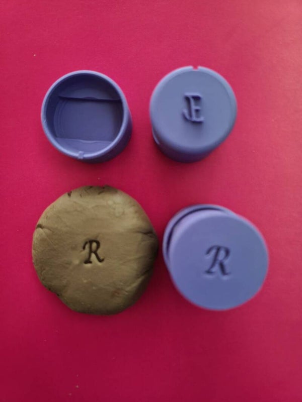 Custom Initial Stamp w/ Protective Cap