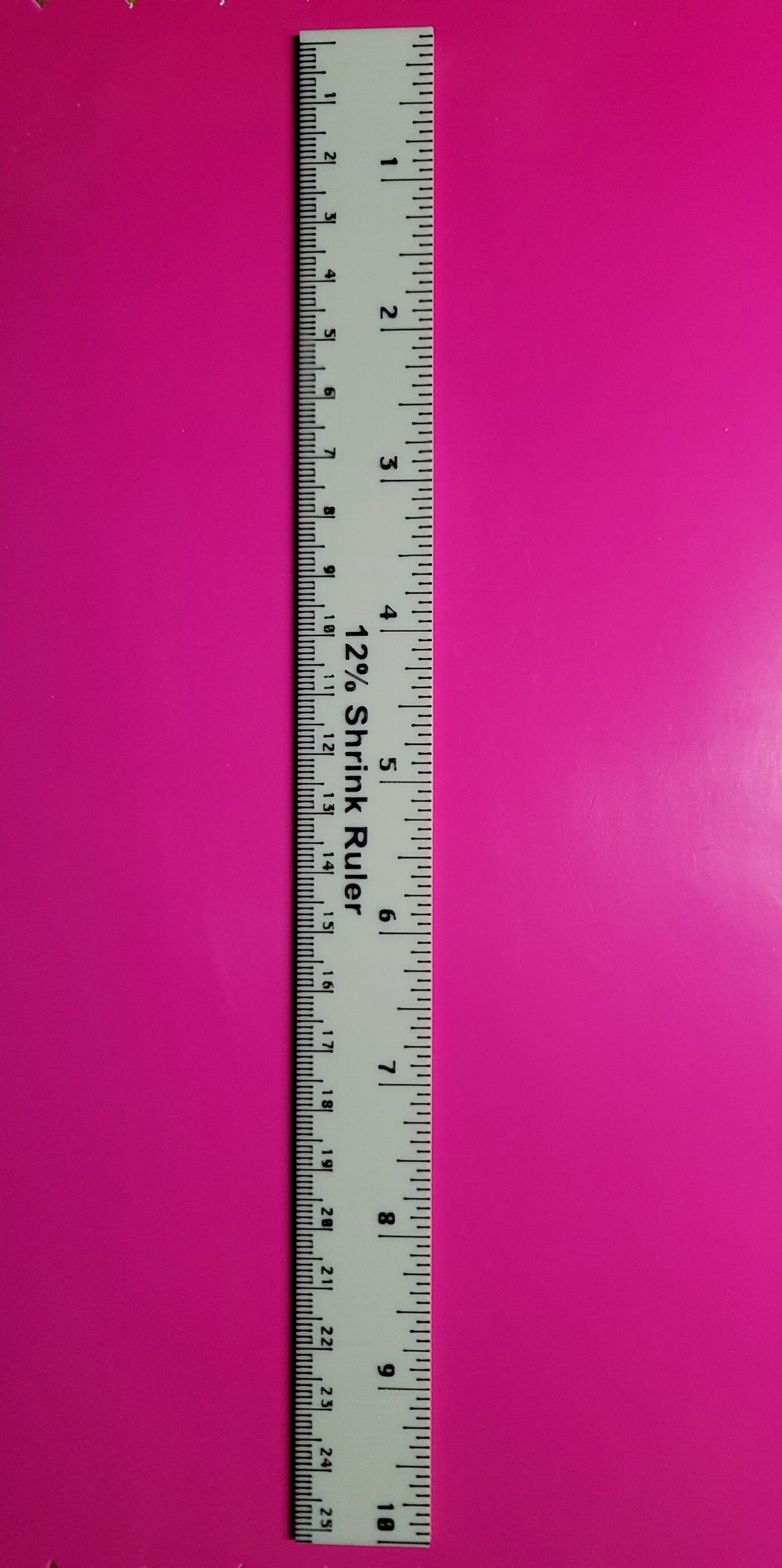 Shrinkage Ruler 12%