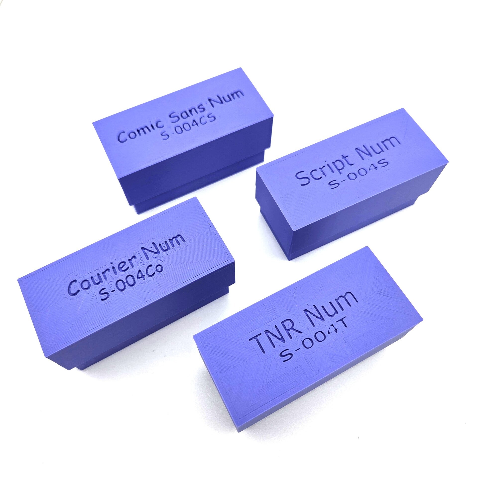 Numerical Stamps with Storage Case