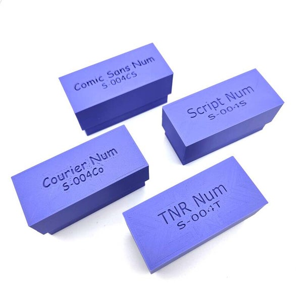 Numerical Stamps with Storage Case