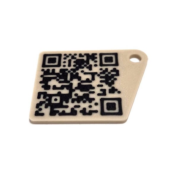 QR Coded Keychain
