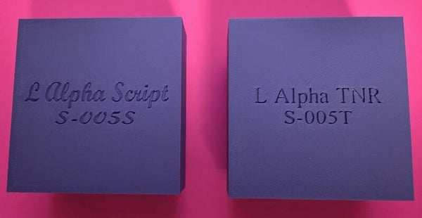 Complete Lower Alphabet Stamps with Protective Case