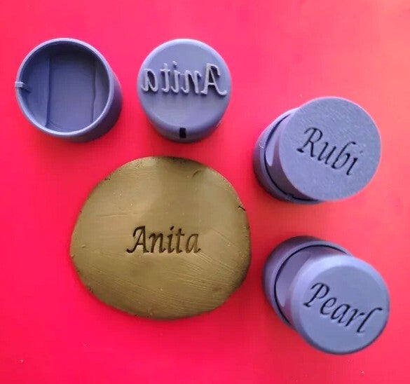 Custom Name Stamp w/ Protective Cap