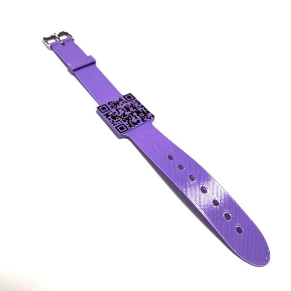 QR Coded NFC Wristband