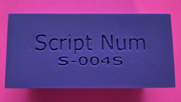 Small Numerical Stamps with Storage Case