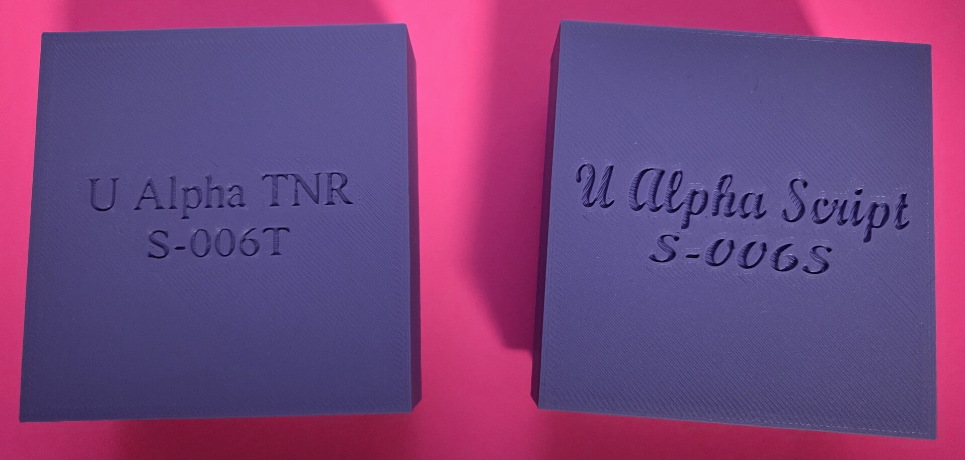 Complete Upper Alpha Stamps with Protective Case