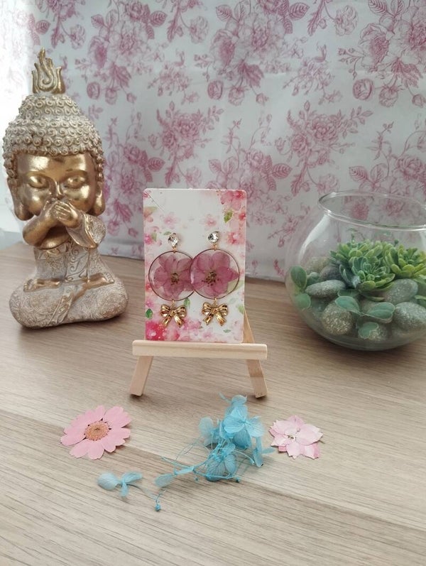 Boucles d'oreilles fleurs fantastiques