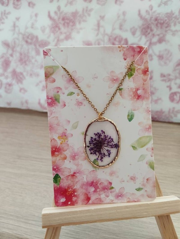 Collier tendance violet