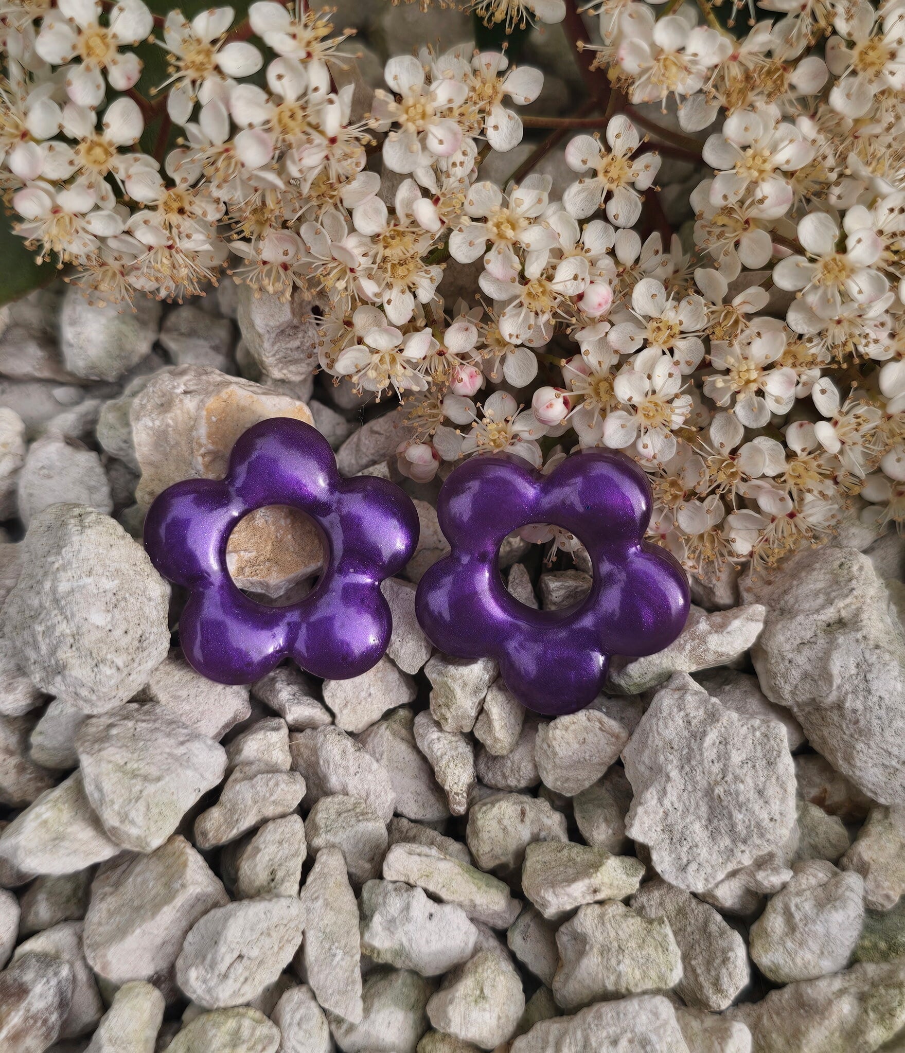 Pampille interchangeable violette