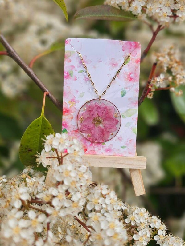 collier rose doré