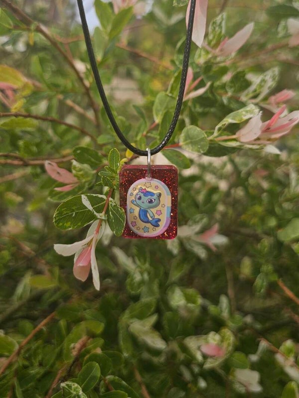 Collier enfant "Marine Gabby chat"