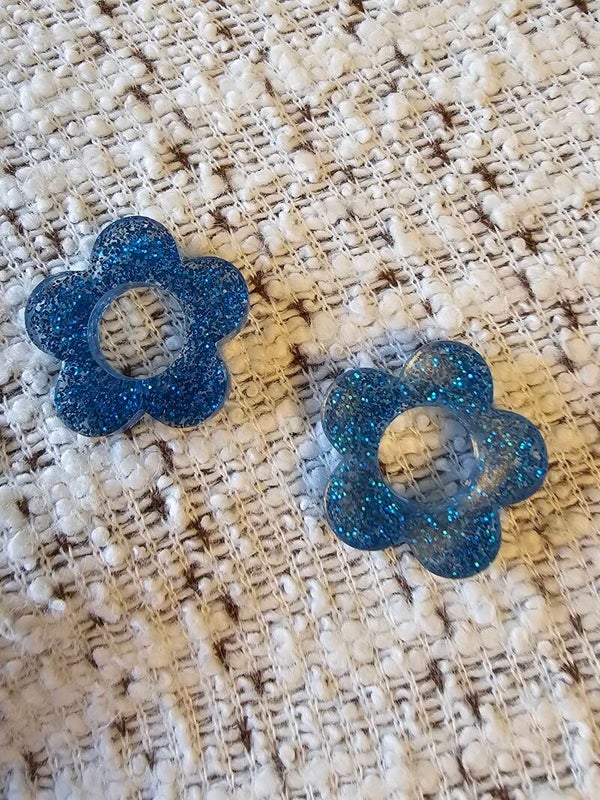 Pampilles bleues paillettes